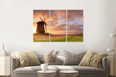Schilderij - Nederlandse ochtend, 3 luik, premium print