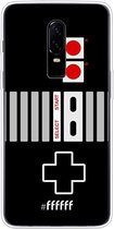 OnePlus 6 Hoesje Transparant TPU Case - NES Controller #ffffff
