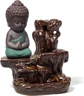 Zentana  Wierookhouder Waterval - Backflow Wierookbrander - Boeddha Groen