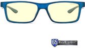 GUNNAR Gaming- en Computerbril - Kids - Cruz (Leeftijd 12+), Navy Frame, Clear Tint - Blauw Licht Bril, Beeldschermbril, Blue Light Glasses, Leesbril, UV Filter