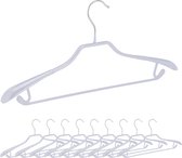 Relaxdays kledinghanger jas - 10 stuks - antislip - kleerhanger - jashanger - broekhanger