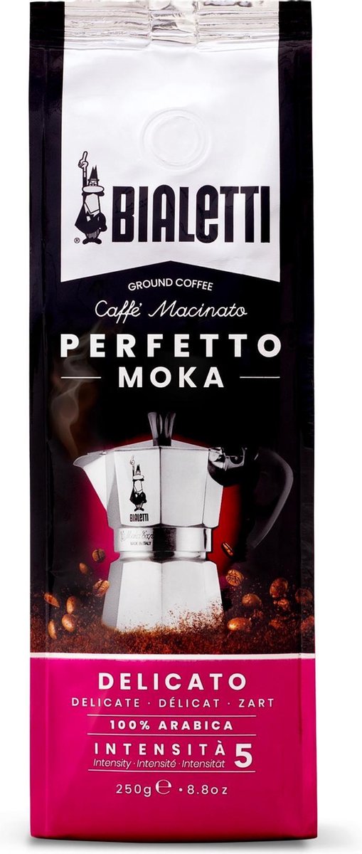Bialetti Perfetto Moka Delicato gemalen koffie - 250 gram - Bialetti