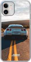 iPhone 12 Mini Hoesje Transparant TPU Case - Silver Sports Car #ffffff