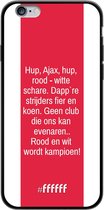 iPhone 6 Hoesje TPU Case - AFC Ajax Clublied #ffffff