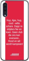 Samsung Galaxy A50s Hoesje Transparant TPU Case - AFC Ajax Clublied #ffffff