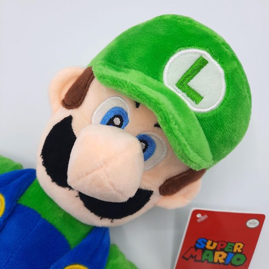 Peluche Luigi Super Mario Bros (taille 50 cm)