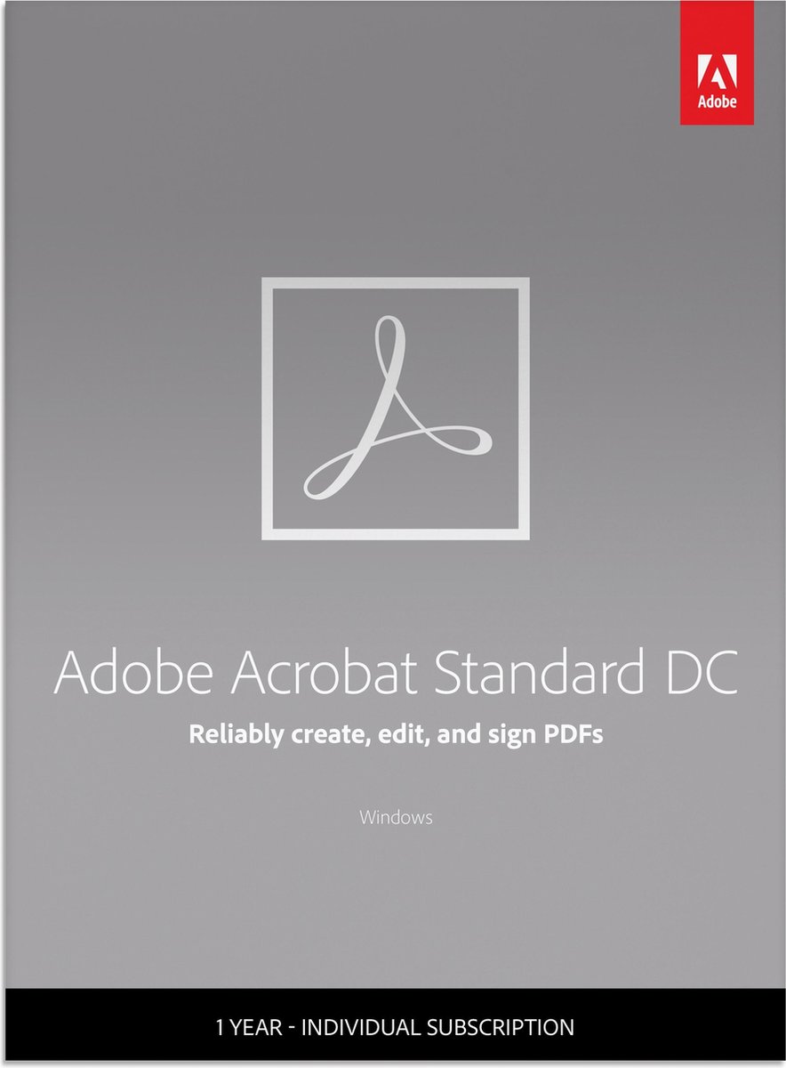 Adobe Acrobat Standard DC - 12 months/1 device - Multi L PC - Adobe