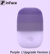 Xiaomi Mijia InFace Facial 2 Reinigingsborstel Sonic Cleanser-Wash IPX7 Waterproof Silicone Facial Cleaning Brush upgrade-versie-Purple