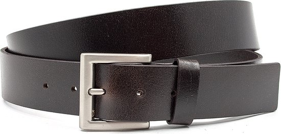 De Riemenspecialist - Buffel Leren Riem - 4 cm Breed - Cognac - Maat De Riemenspecialist - Buffel Leren Riem - 4 cm Breed - Cognac - Maat