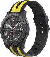 watchbands-shop.nl bandje - Samsung Galaxy Watch (46mm)/Gear S3 - GeelZwart
