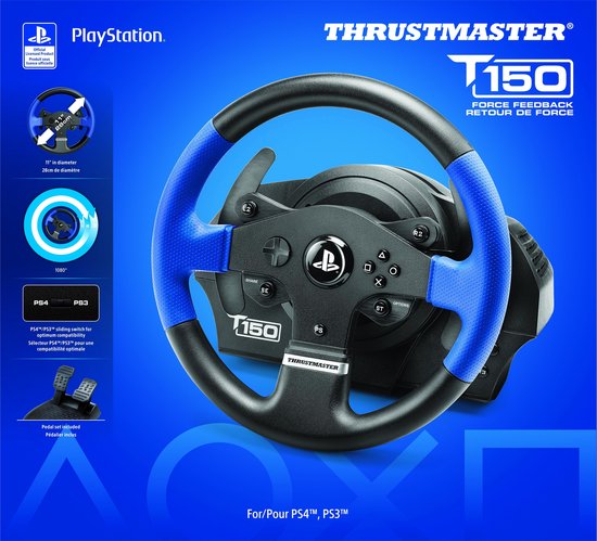 Thrustmaster T150 RS Force Feedback - Racestuur - PlayStation & PC | bol.com