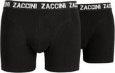 Zaccini Heren boxershort 2-pak uni  - XXL  - Zwart