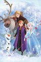 foto van Disney Frozen Fleece deken Avontuur - 100 x 150 cm - Blauw