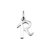 Lucardi Dames Zilveren letterhanger R - Hanger - 925 Zilver - Zilverkleurig