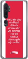 Xiaomi Mi Note 10 Hoesje Transparant TPU Case - AFC Ajax Dit Is Mijn Club #ffffff