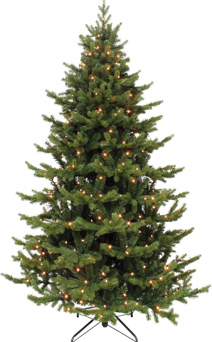 Triumph Tree Sherwood Deluxe Kunstkerstboom met LED Verlichting - H120 x Ø94 cm - Groen