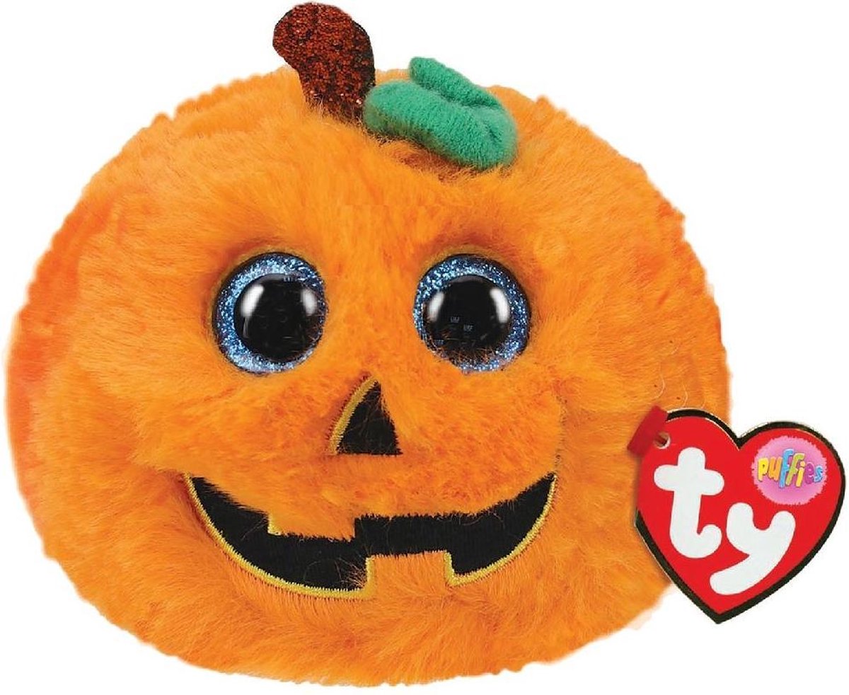 Afbeelding van product Ty - Knuffel - Teeny Puffies - Halloween Pumpkin 10cm