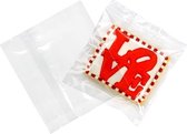 Plastiek Zakken Heat Seal 10.2x10.2cm Gelamineerd (100 stuks)
