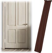 Relaxdays tochtstopper deur - tochtstrip - tot 8 cm dikke deuren - tochtrol - tochtwering - bruin