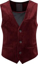 WE Fashion Jongens velvet gilet