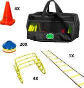 AXI SportsBag401 - Sac de sport avec équipement de sport 4 en 1 - Comprenant des cônes de sport, échelle d'entraînement, haies - Échelle de coordination / accessoires d'entraînement