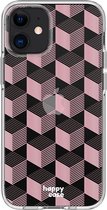 HappyCase Apple iPhone 12 Mini Hoesje Flexibel TPU Blokjes Print