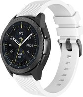 Samsung Gear Sport bandje Samsung Samsung galaxy watch active 1 - 2 / Galaxy Watch 42mm SM-R810 bandje silicone wit large 20mm | Watchbands-shop.nl