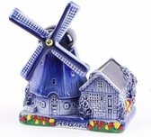 Poldermolen Delfts Blauw Holland 10 Cm - Souvenir