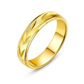 Twice As Nice Ring in 18kt verguld zilver, 4 mm met motief  50