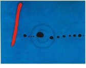 Kunstdruk Joan Miro - Blue II, 4-3-61 80x60cm