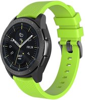 Samsung Gear Sport bandje Samsung Samsung galaxy watch active 1 - 2 / Galaxy Watch 42mm SM-R810 bandje silicone groen small 20mm Watchbands-shop.nl