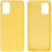 Wicked Narwal | 2.0mm Dikke Fashion Color TPU Hoesje Samsung Samsung Galaxy S20 Plus Geel