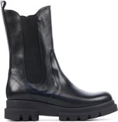 Stefano Lauran Vrouwen Leren     Chelsea boots / Laarzen / Damesschoenen S1043 - Zwart - Maat 39