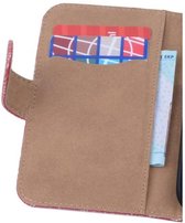 Lace Bookstyle Wallet Case Hoesjes Geschikt voor Samsung Galaxy Note 4 N910F Rood