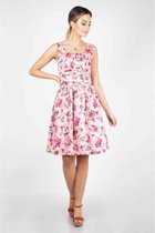 Voodoo Vixen Korte jurk -XL- Ethal Floral Summer Roze