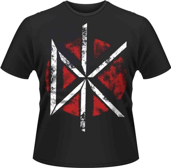 Foto: Dead kennedys heren tshirt m distressed dk logo zwart