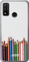 Huawei P Smart (2020) Hoesje Transparant TPU Case - Pencils #ffffff