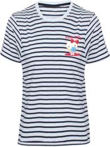 Hello Kitty Heren Tshirt -S- Striped Wit