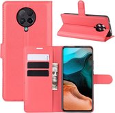 Book Case - Xiaomi Poco F2 Pro Hoesje - Rood