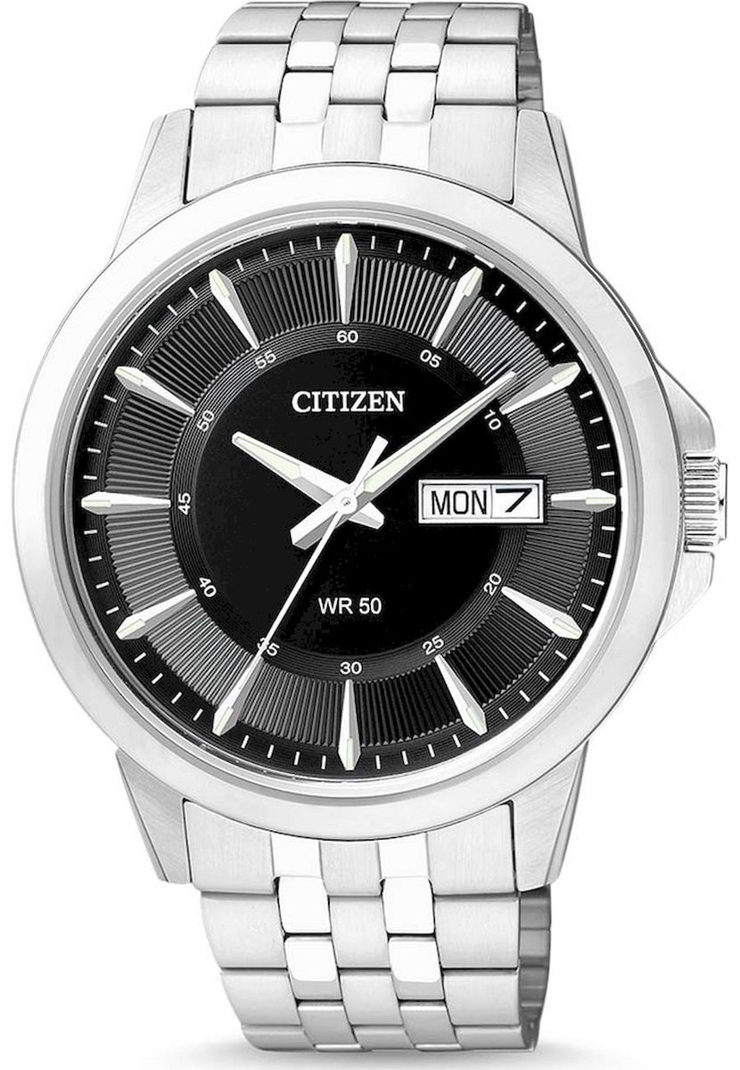 Citizen Horloge - Citizen heren horloge - Zwart - diameter 41 mm - roestvrij staal