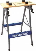 Silverline Heavy-Duty' werkbank met kantelbaar werkblad 150 Kilo