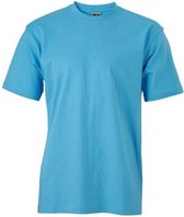 James and Nicholson - Unisex Medium T-Shirt met Ronde Hals (Sky Blauw)