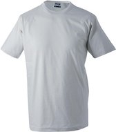 James and Nicholson - Unisex Medium T-Shirt met Ronde Hals (Lichtgrijs)