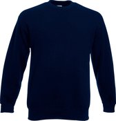 Fruit Of The Loom Unisex Premium 70/30 set-in sweater (Donker Marine)