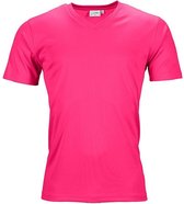 Fusible Systems - Heren Actief James and Nicholson T-Shirt met V-Hals (Roze)