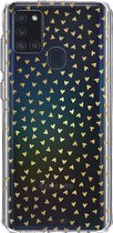 Casetastic   Hoesje - Softcover Hoesje met Design - Golden Hearts Transparant Print