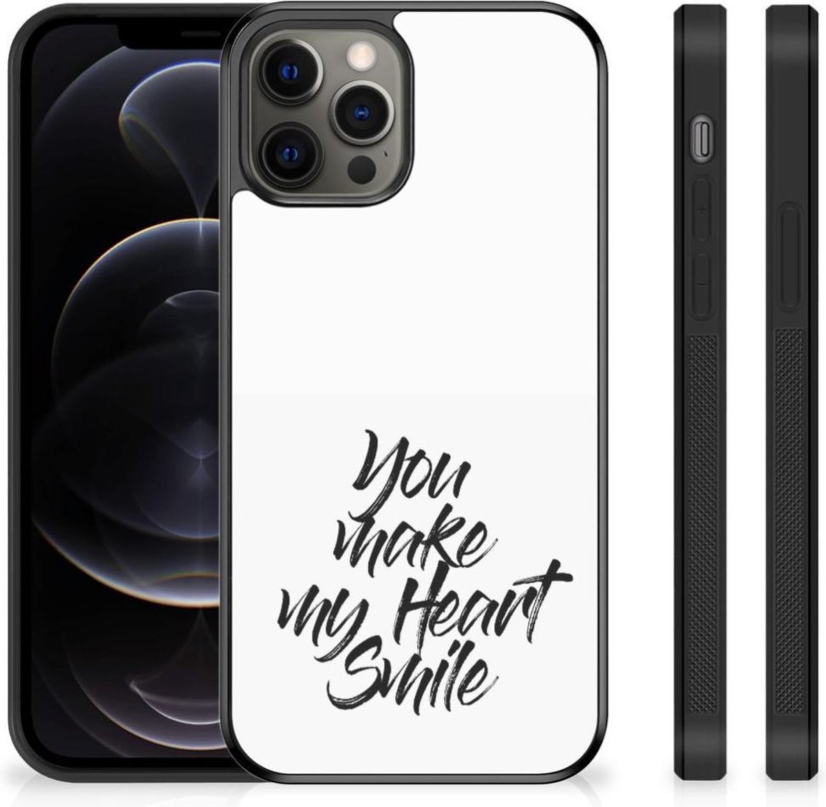 iPhone 12 Pro Max Hoesje met Quotes Heart Smile
