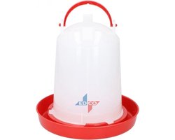 foto van Non-branded Bajonetdrinker 15,5 X 22 Cm 3 Liter Rood/wit