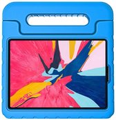 Tablet hoes geschikt voor Apple iPad Air 5 10.9 (2020/2022) - Kinderhoes met handvat - Schokbestendige Kids cover - Licht Blauw