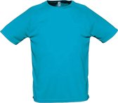 SOLS Heren Sportief T-Shirt met korte mouwen Performance (Aqua)